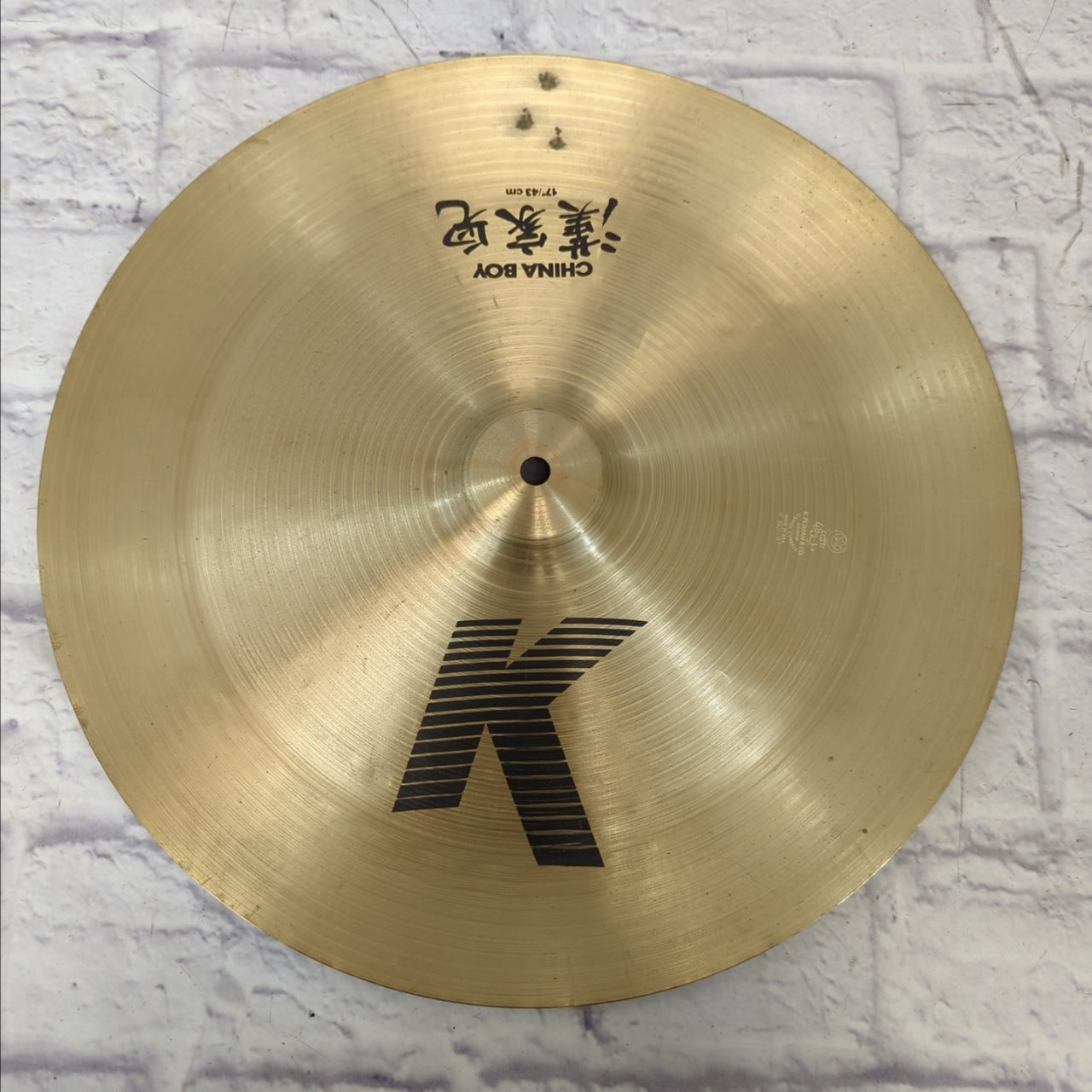 ジルジャン　ドラムシンバル　CHINA BOY 17インチ Zildjian 17