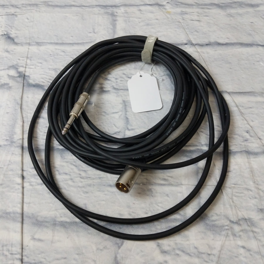 Dayton Audio Male XLR to Male Balanced TRS25 ft