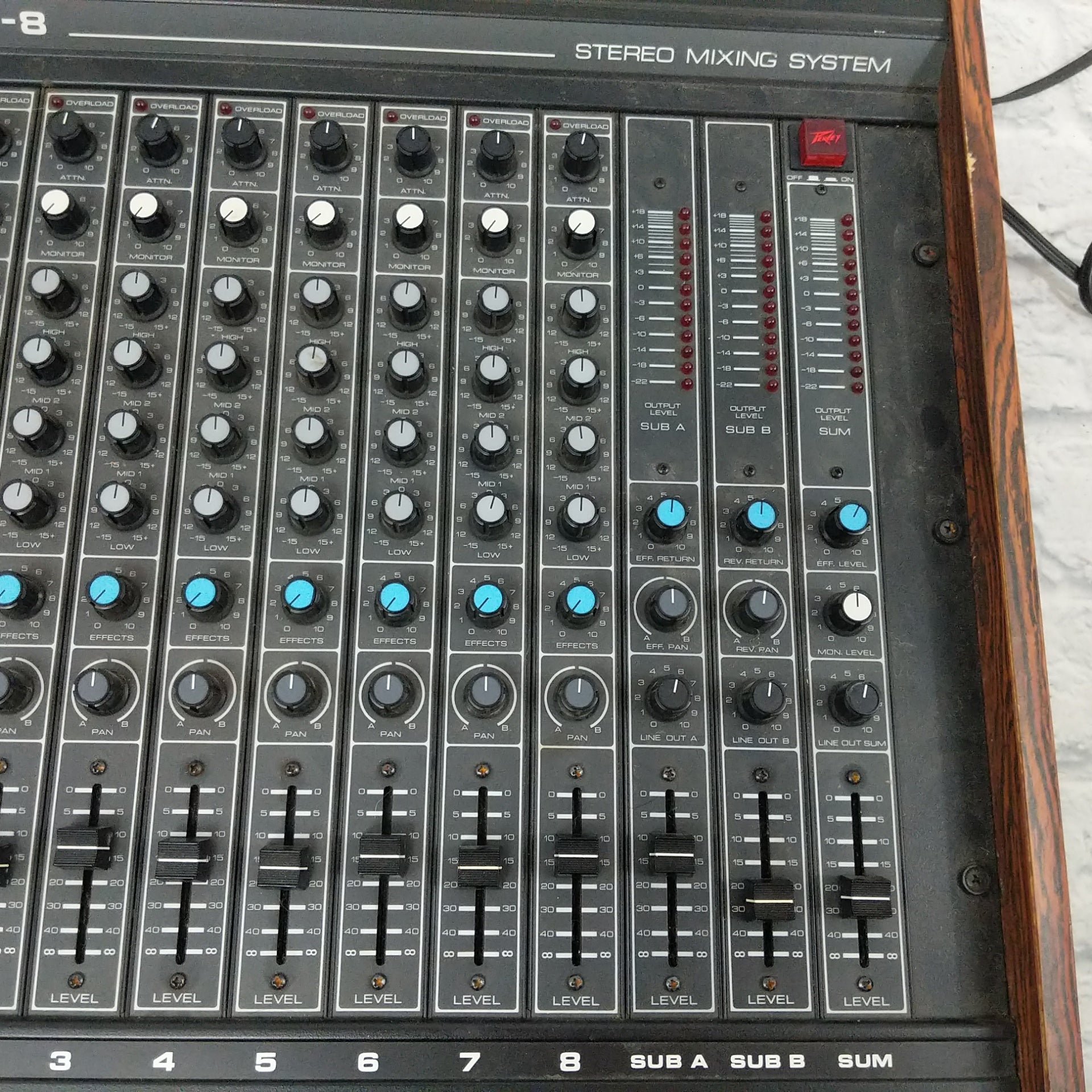 Vintage Peavey MC-8 Stereo Mixer 1970s