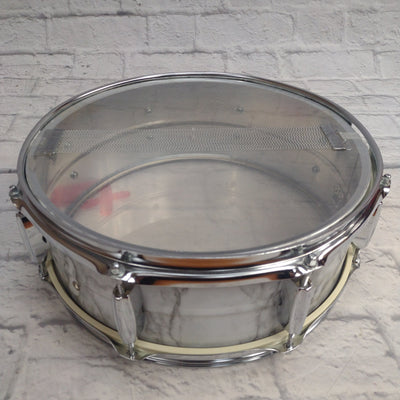 Unknown Metal Snare 14" - White Marble Finish