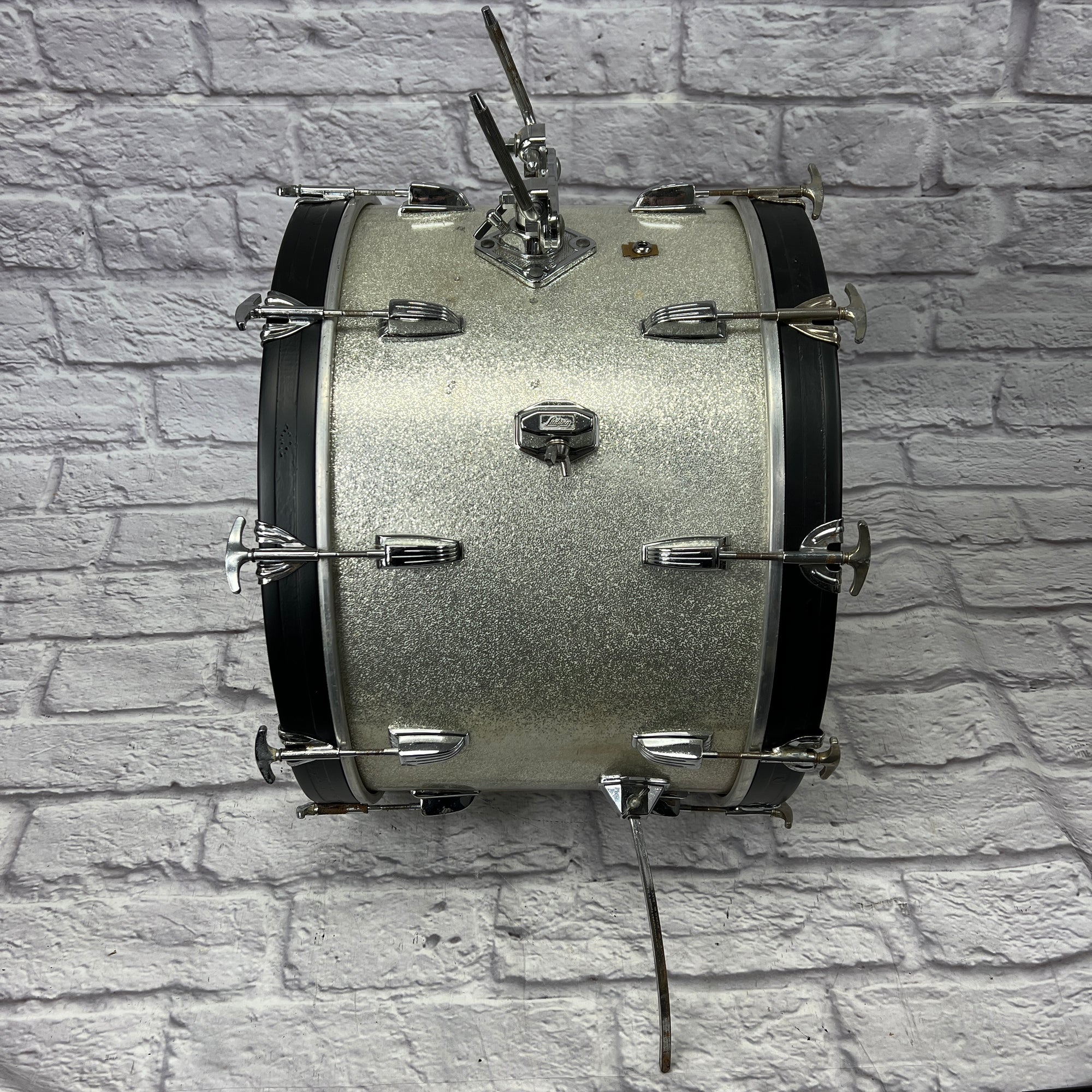 Ludwig Keystone Badge 12 13 16 22 - Silver Sparkle Players Grade 1960s Drum Kit