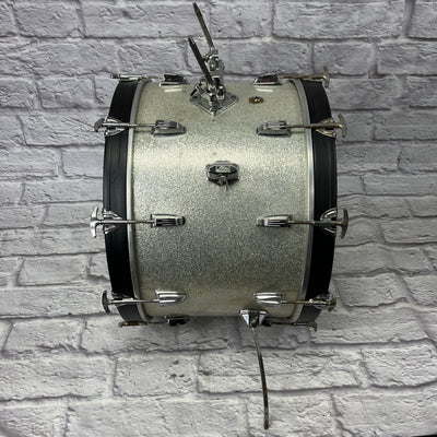 Ludwig Keystone Badge 12 13 16 22 - Silver Sparkle Players Grade 1960s Drum Kit