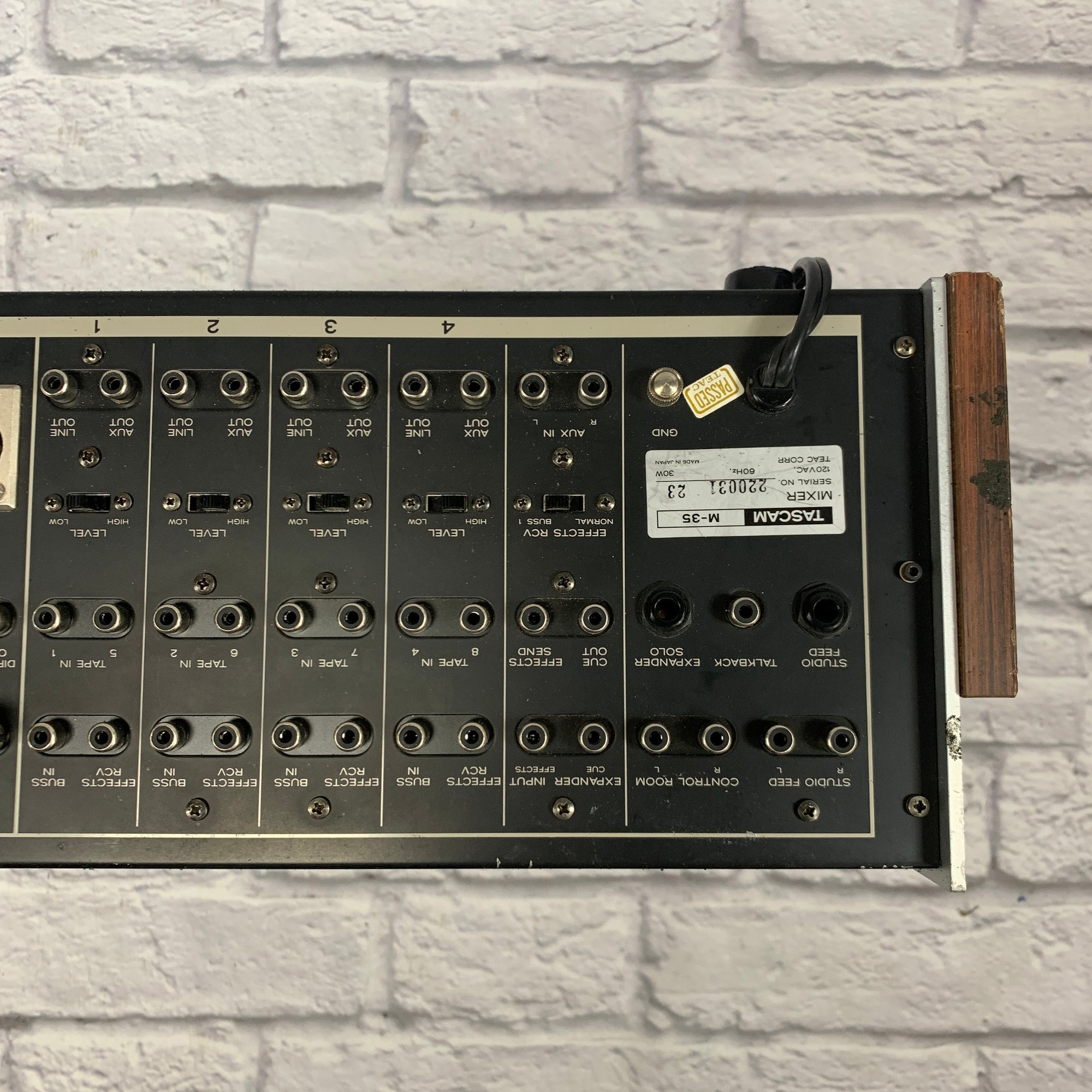 Vintage Tascam TEAC M-35 Mixing Console w/ Road Case