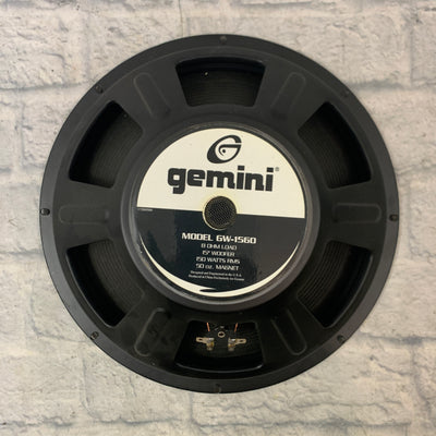 Gemini GW-1560 15" Diameter 8 Ohm 150 Watts Speaker