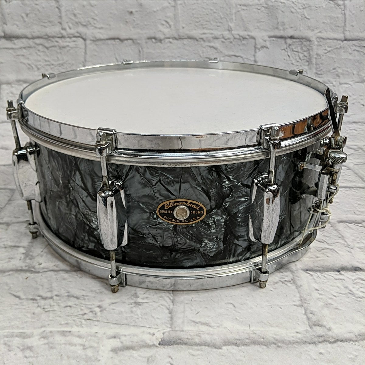 Slingerland 14x5 Radio King Snare 1958 Black Diamond Pearl