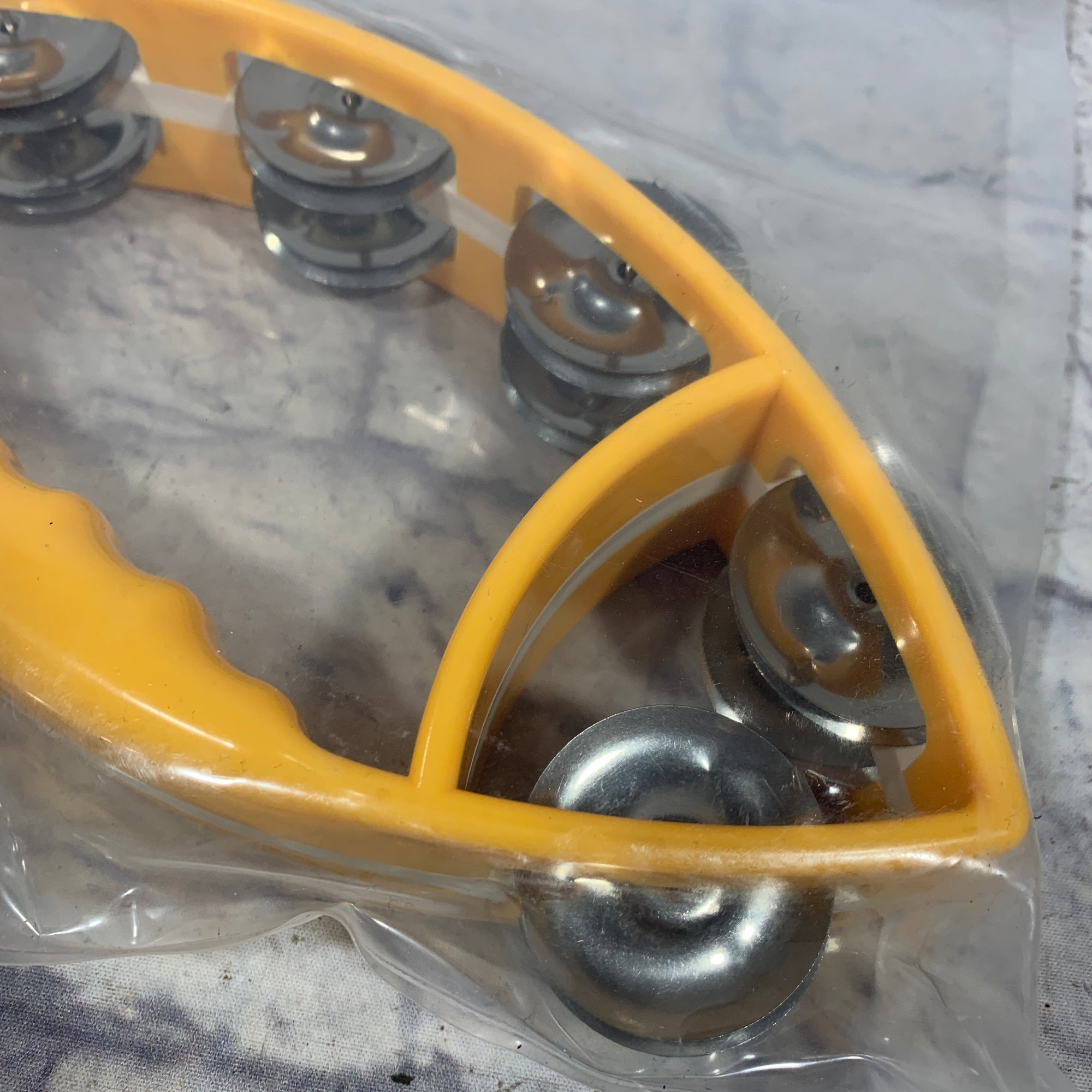 Alice Yellow Fish Hand-Held Tambourine