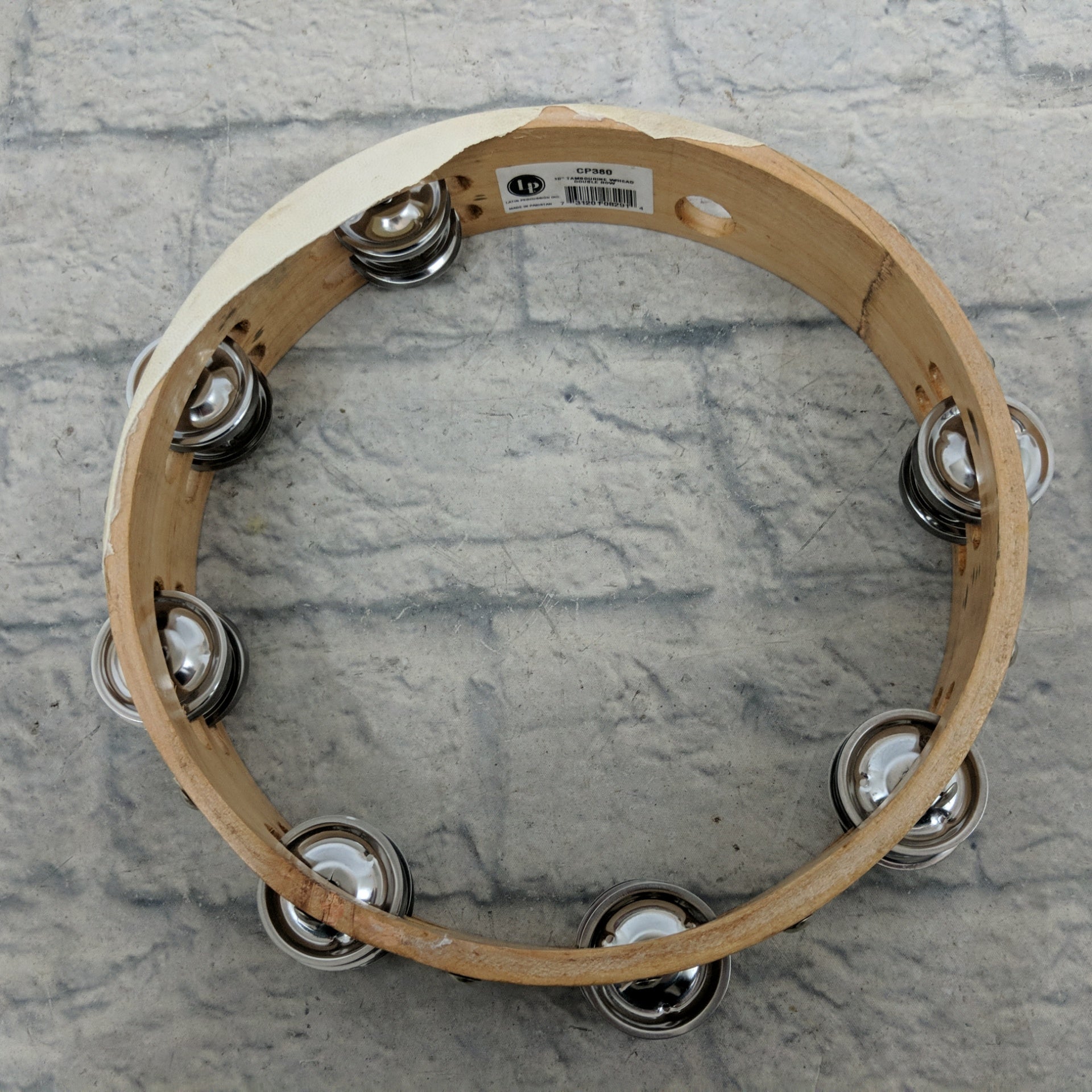 Latin Percussion 10" Tambourine (Broken Head)