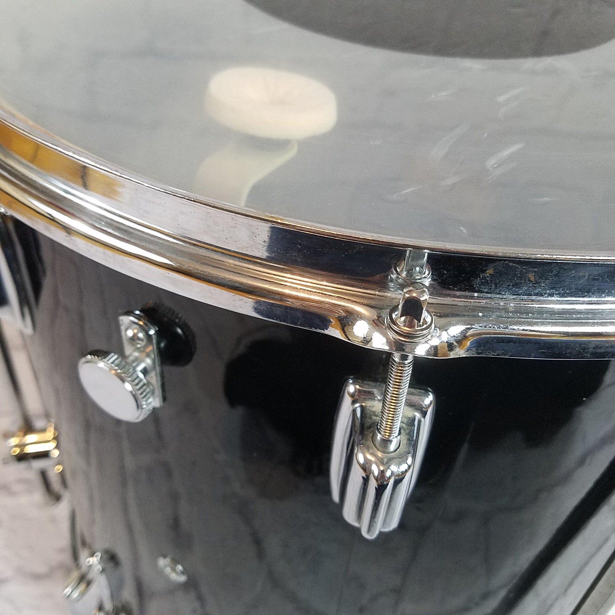 Rogers 60's Holiday Black Gloss 16x16 Floor Tom