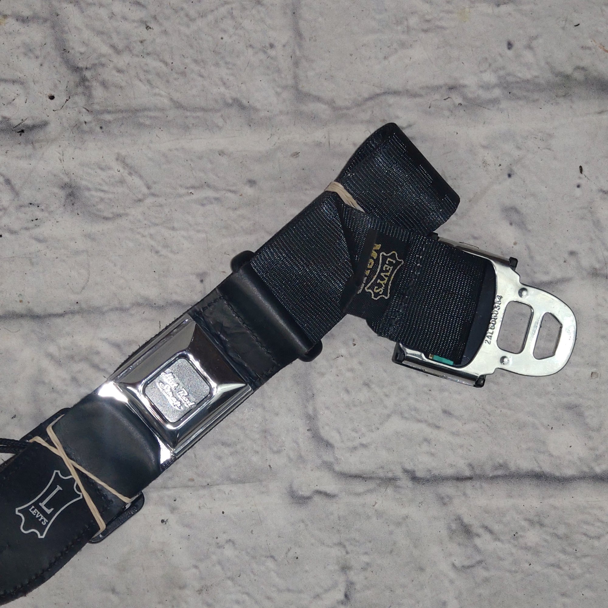 Levy's M8HR 2" Polyester Hot Rod Car Seat Buckle Guitar/Bass Strap