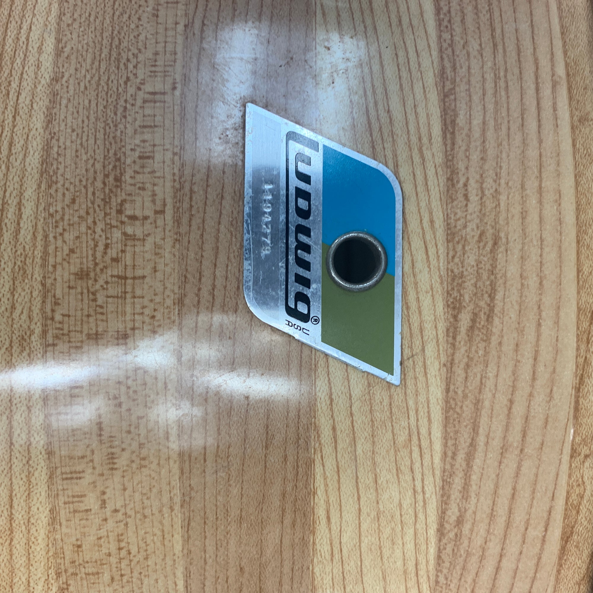 Ludwig 18 Butcher Block Floor Tom Blue & Olive