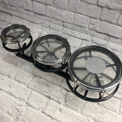 Remo 10 / 8 / 6 Roto Toms with Rack