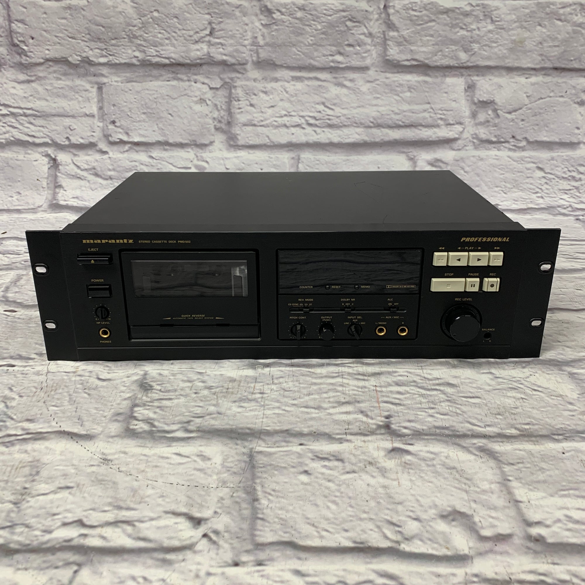 Marantz Professional PMD502 Rackmount Stereo Cassette Deck Player Recorder