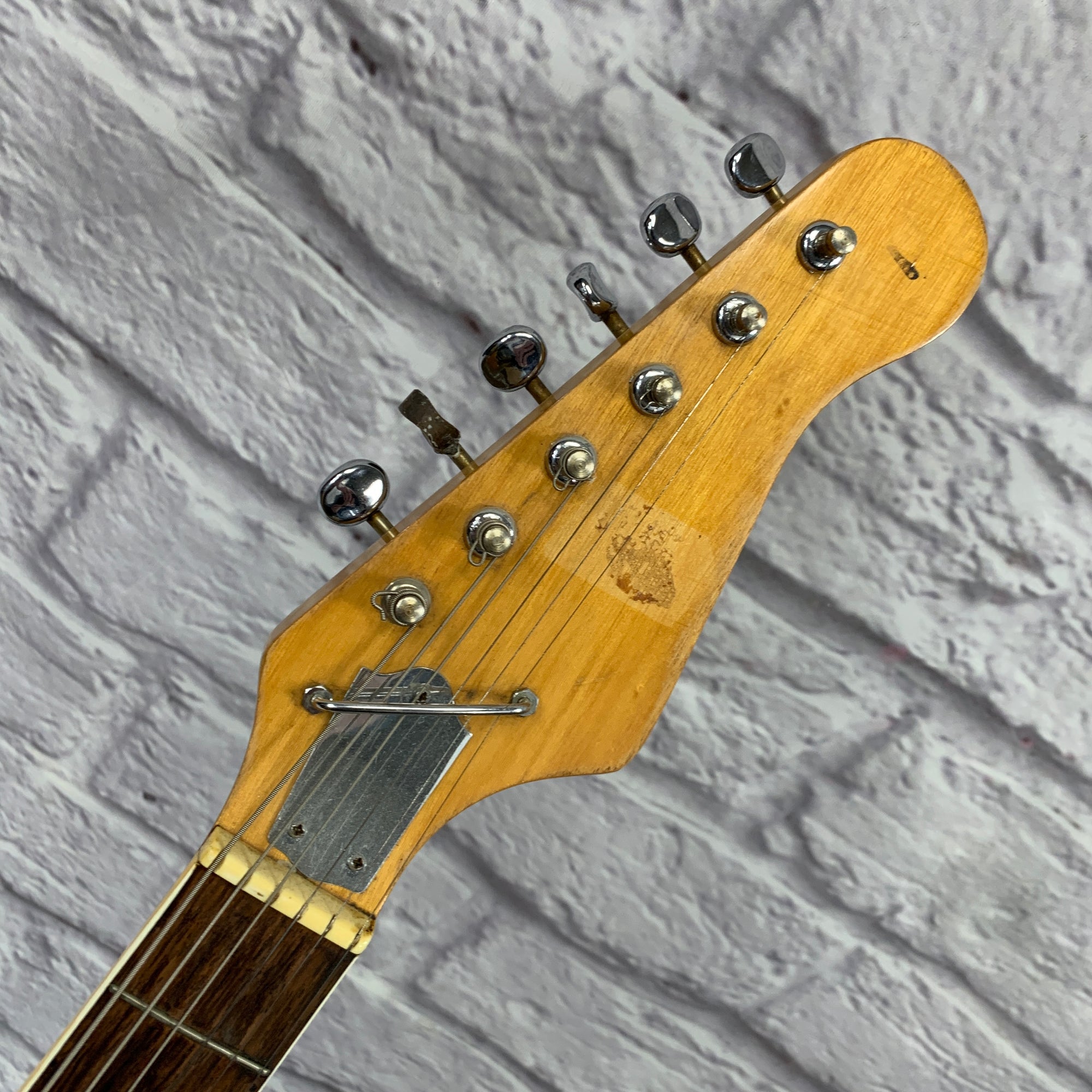 Vintage 1960s Japan Hollow Body Electric Guitar Sunburst | Project Guitar