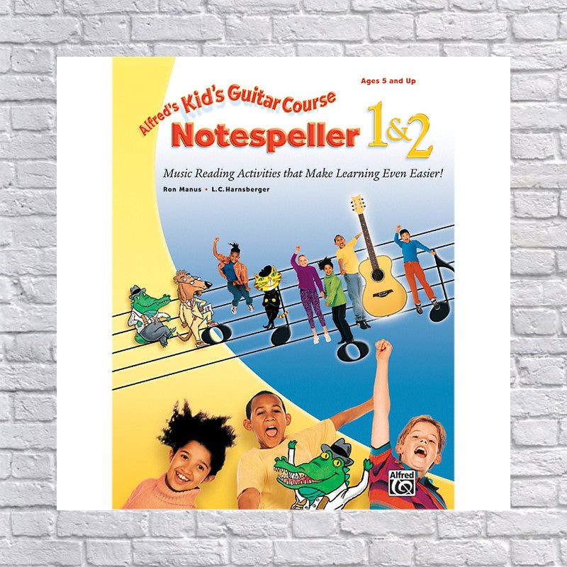 Alfred Kid's Guitar Course Notespeller 1 & 2 Book