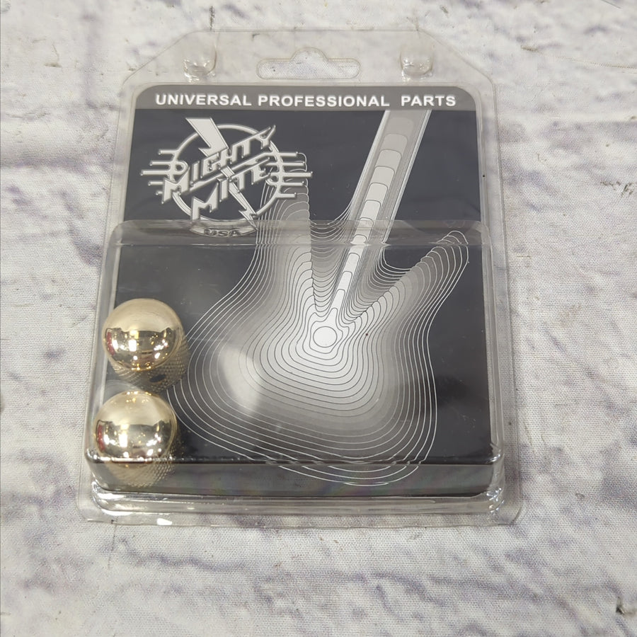 Mighty Mite 909G Gold Metal Dome Knobs w/ Set Screw