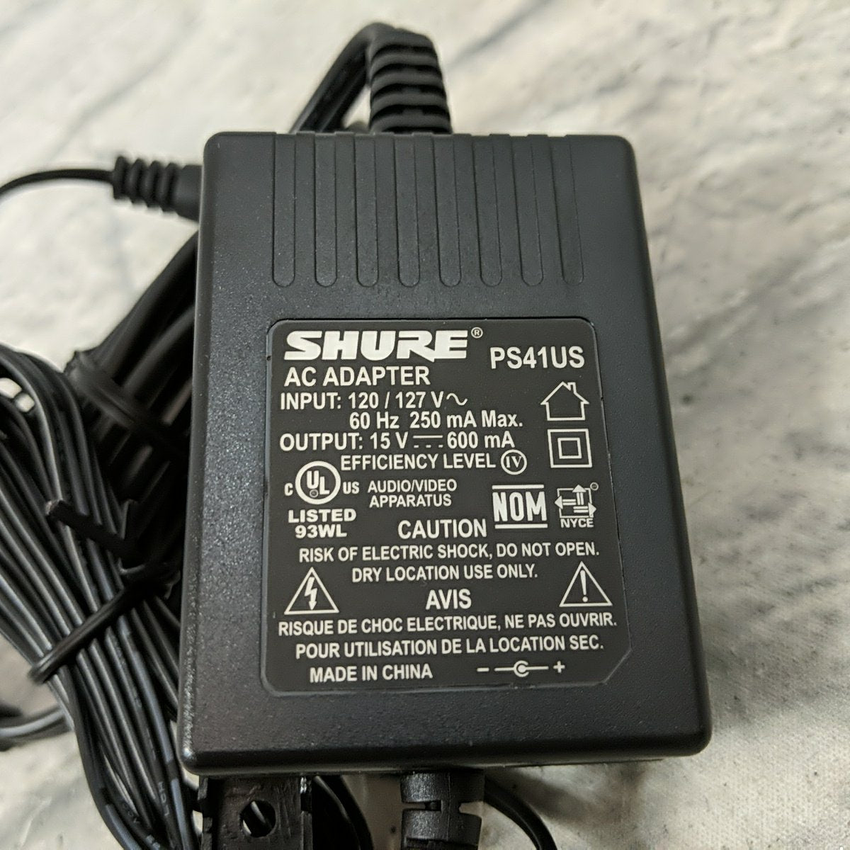 Shure PS41US Wireless Unit Power Supply