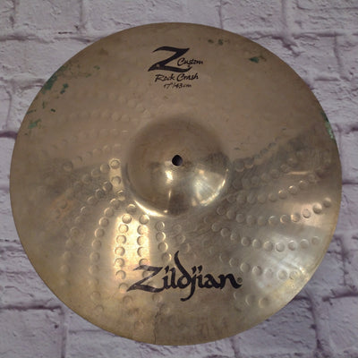 Zildjian Z Custom Rock Crash 17" CRACKED Crash Cymbal