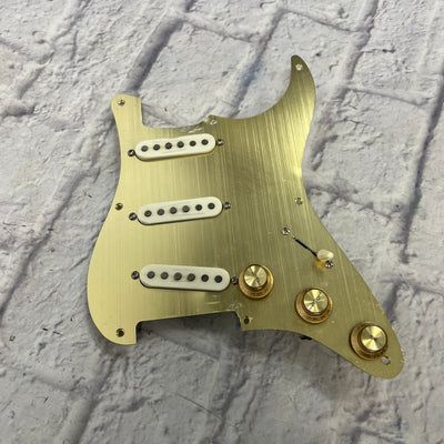 Unknown Gold Anodized Stratocaster Loaded Pickguard