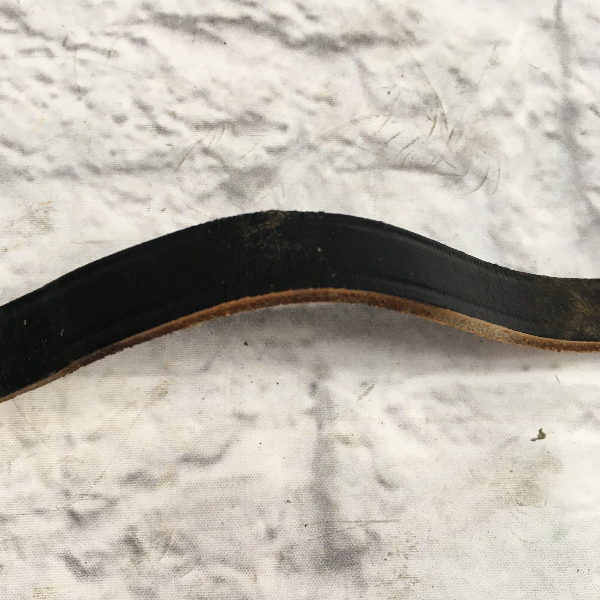 Vintage Fender Leather Rockabilly Guitar Strap