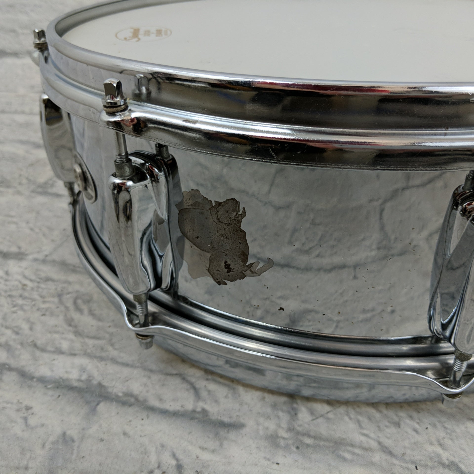 Slingerland Festival Model 5x14" 8-Lug Chrome Over Steel Snare Drum 1970s