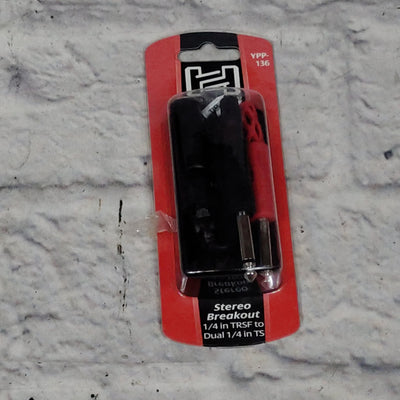 Hosa YPP-136 Stereo Breakout 1/4" TRSF to Dual 1/4" TS