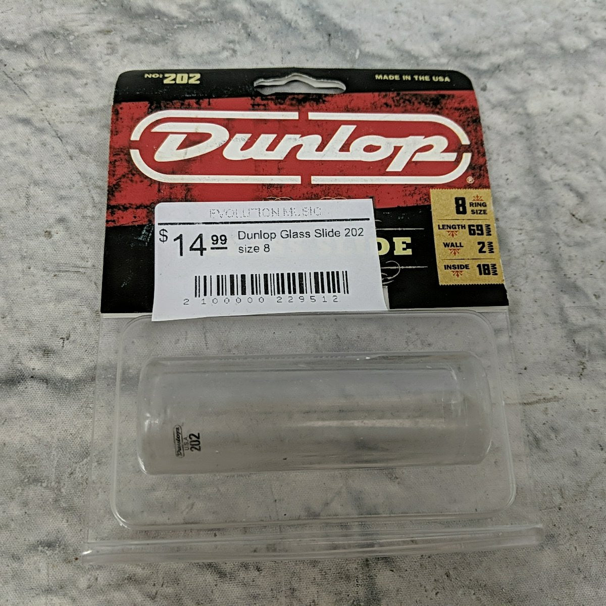 Dunlop Glass Slide 202 size 8
