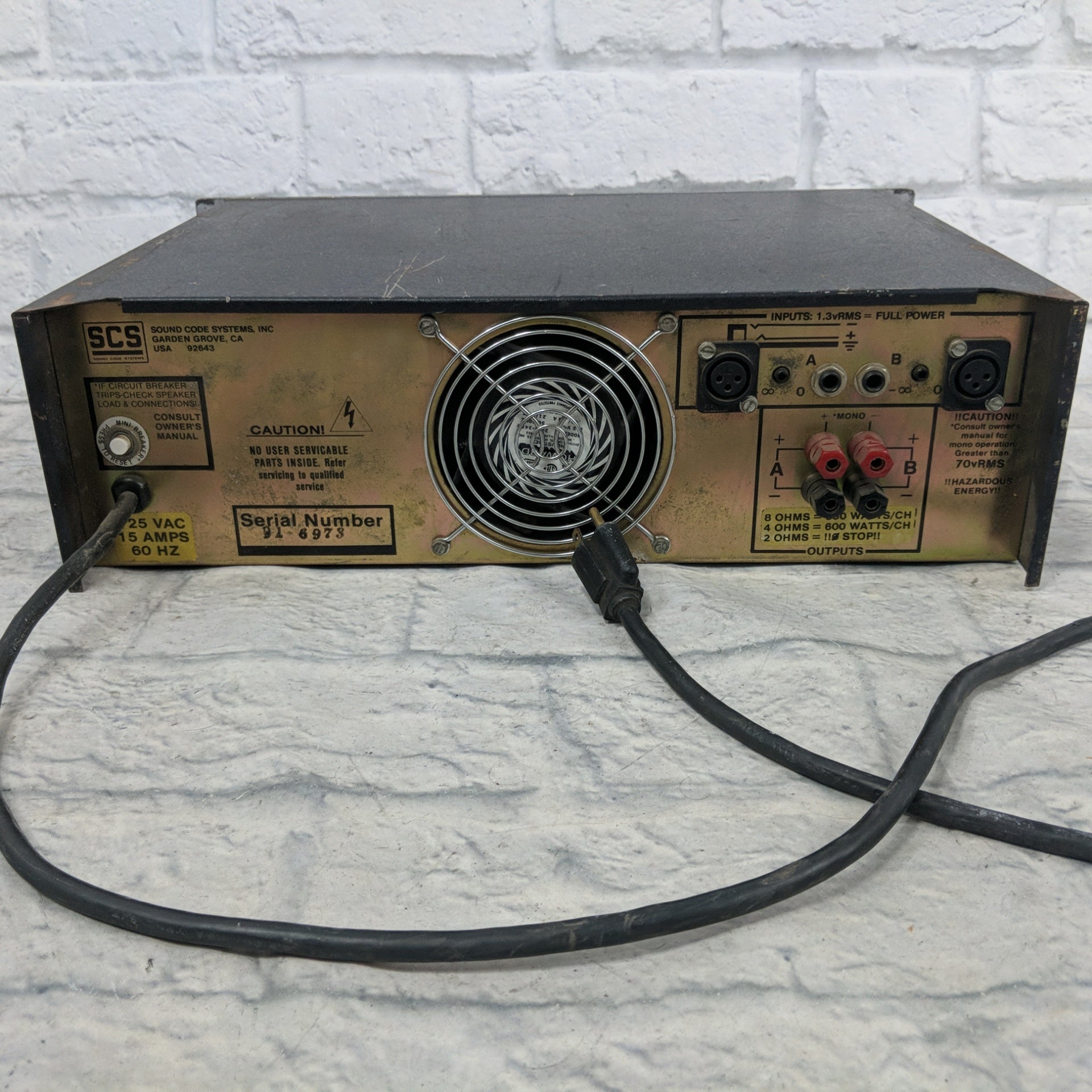 SCS 2600A Mos-Fet Audio Amplifier
