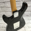 Lotus Strat Style Electric Guitar Black