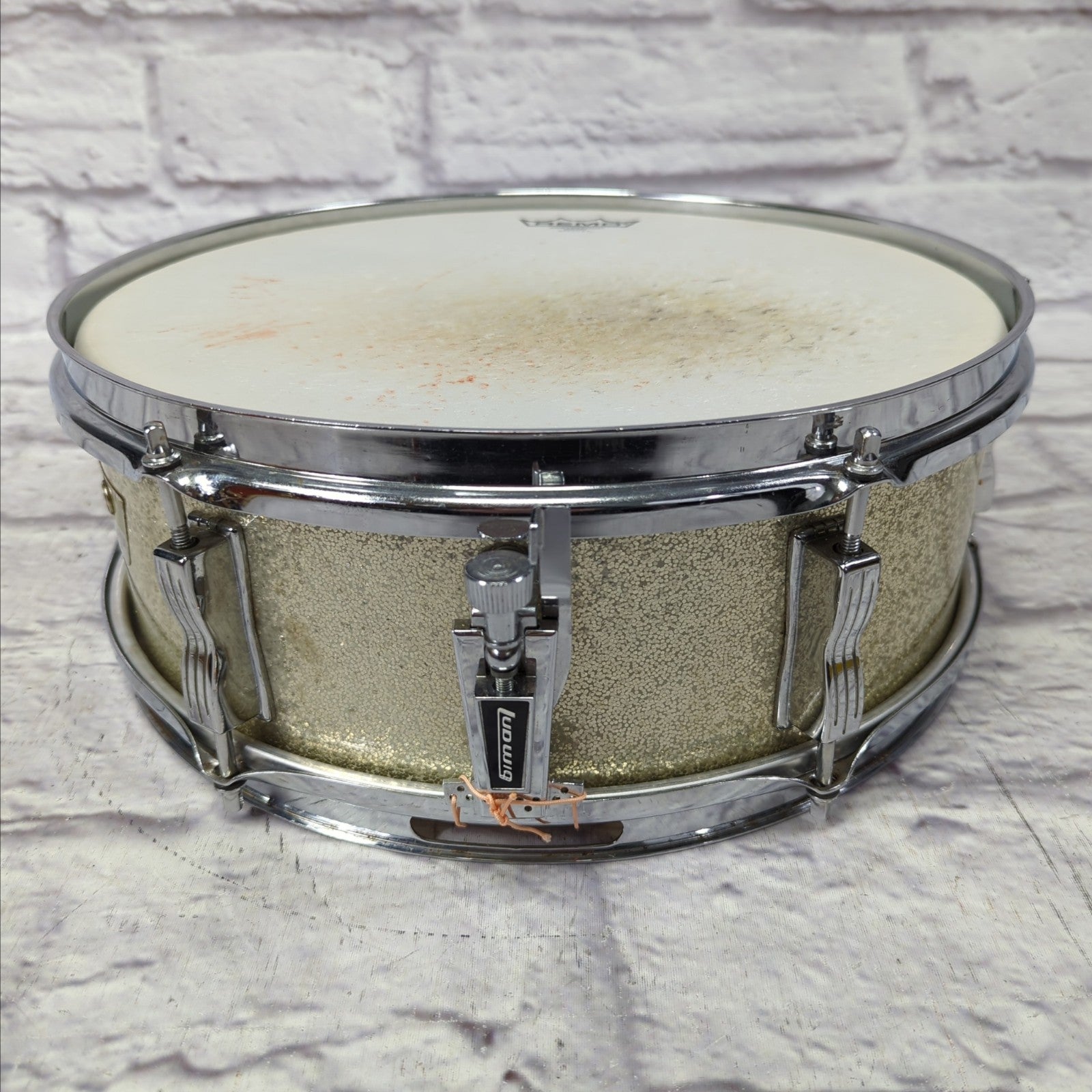 Ludwig B/O Blue Olive No. 491 Pioneer 5x14" 6-Lug Snare Drum - Silver Sparkle