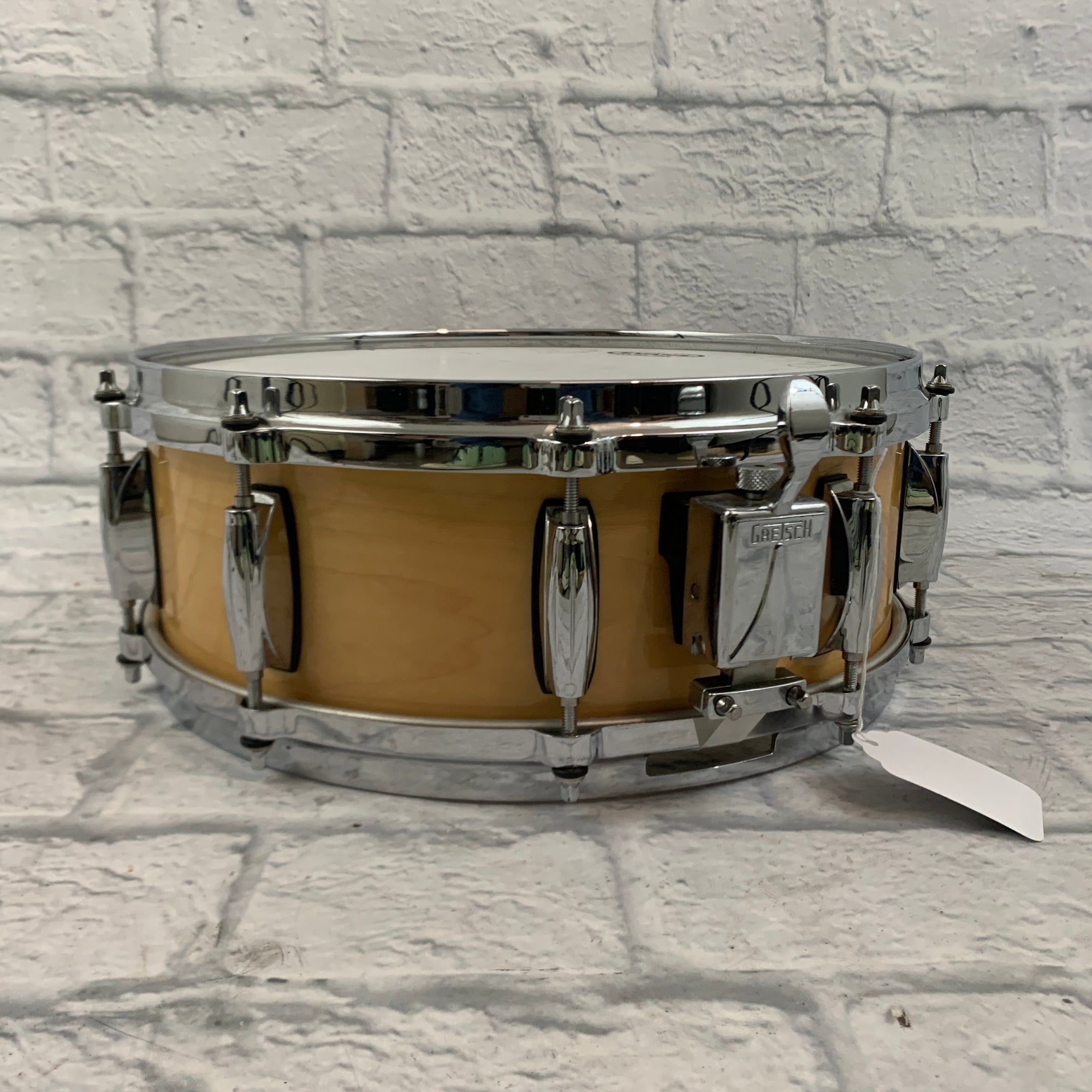 Gretsch Maple 5.5 x 14 Snare - Natural Finish Die Cast Hoops