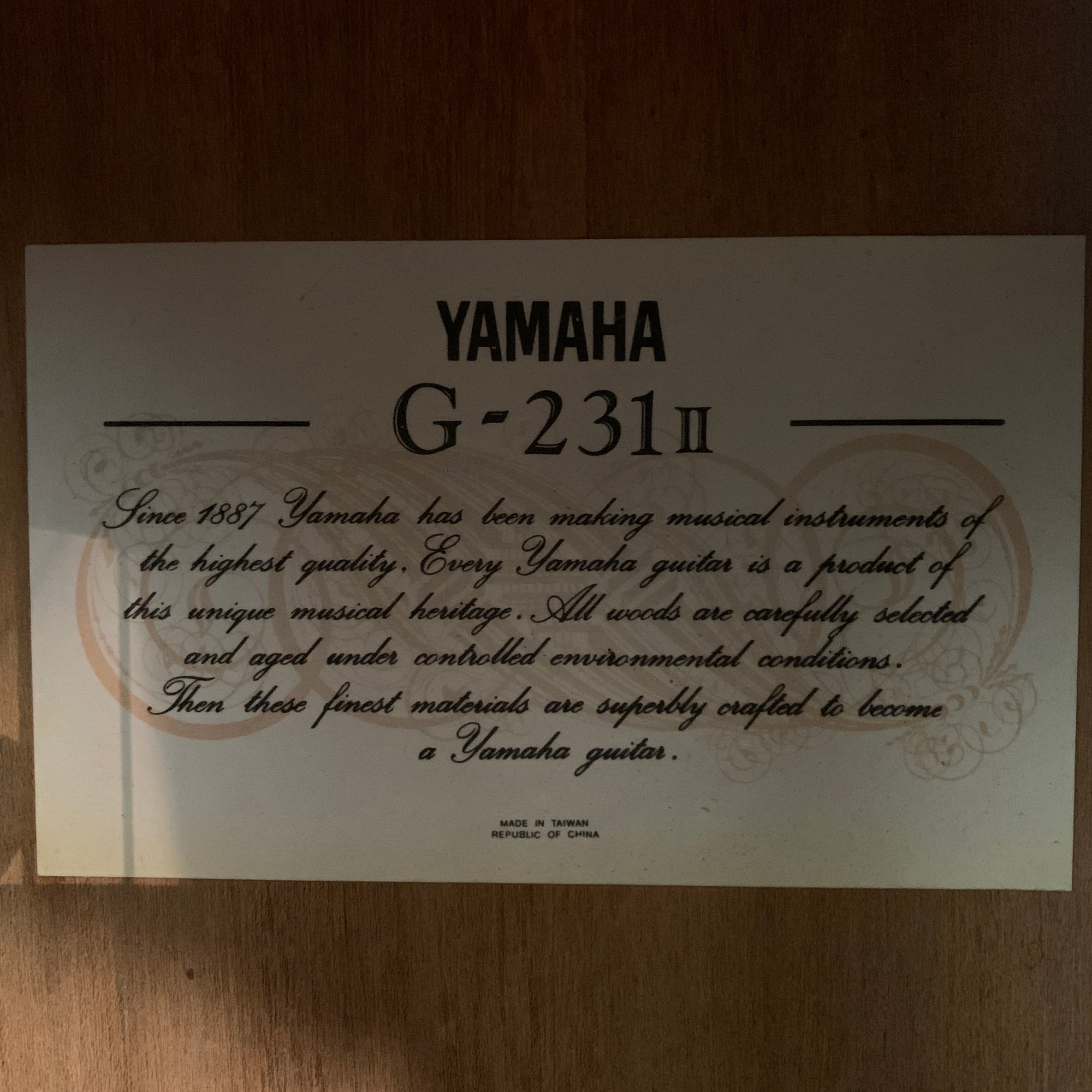 Yamaha G231 II Classical Acoustic Guitar