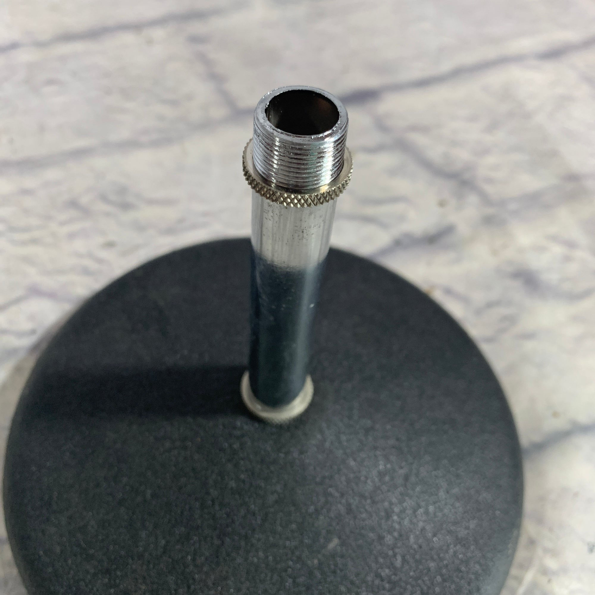 Unknown Amp or Drum Round Base Short Microphone Stand