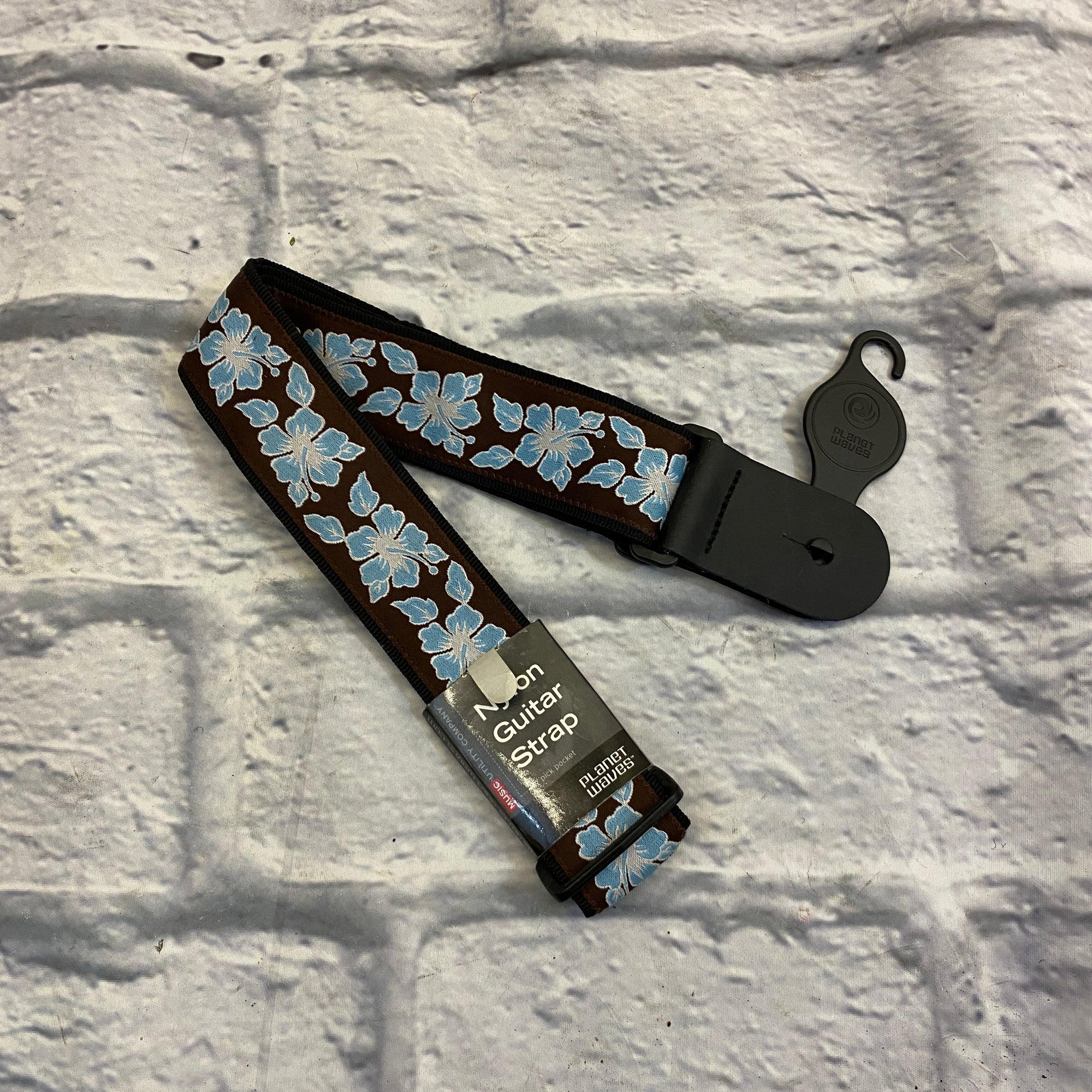 Planet Waves Aloha Nylon Guitar Strap w/ Pick Pocket