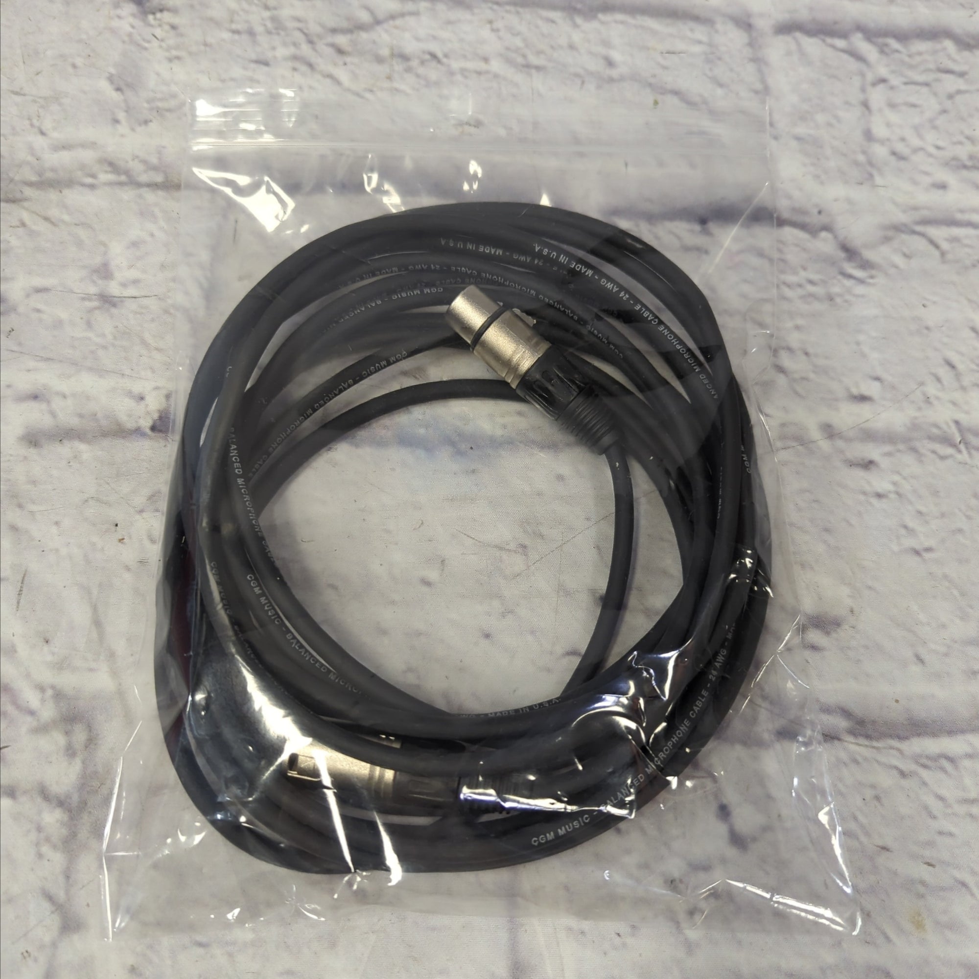 CGM Balanced Microphone XLR Cable 24AWG Made in USA