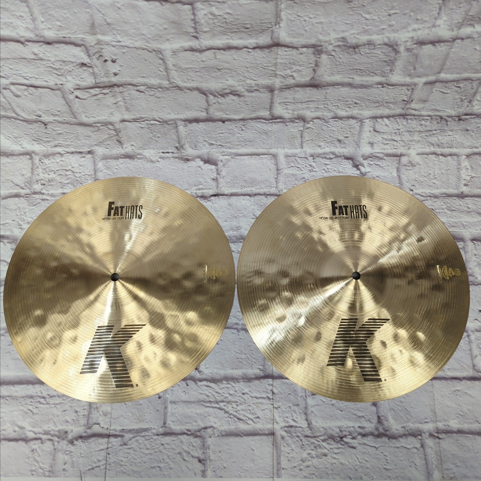 Zildjian 14 K Fat Hats Hi Hat Cymbal Pair