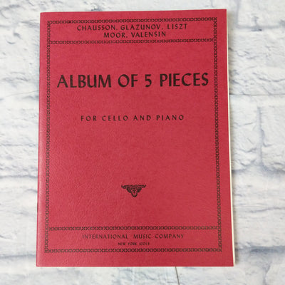 Chausson, Glazunov, Liszt, Moor, Valensin Album Of 5 Pieces