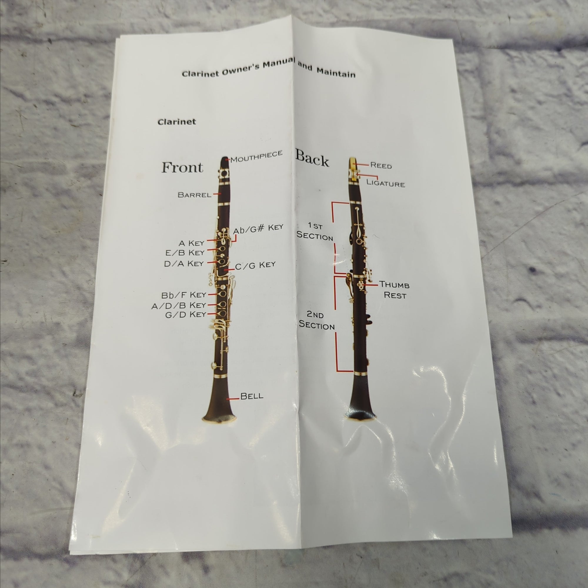 Student Bb Bakelite Clarinet with Case