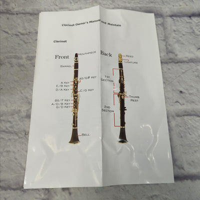 Student Bb Bakelite Clarinet with Case