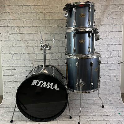 Tama Rockstar 4pc 22-16-13-12 Drum Kit - Pewter Wrap