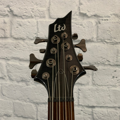 ESP LTD B-208FM 8 String Bass Guitar Transparent Black