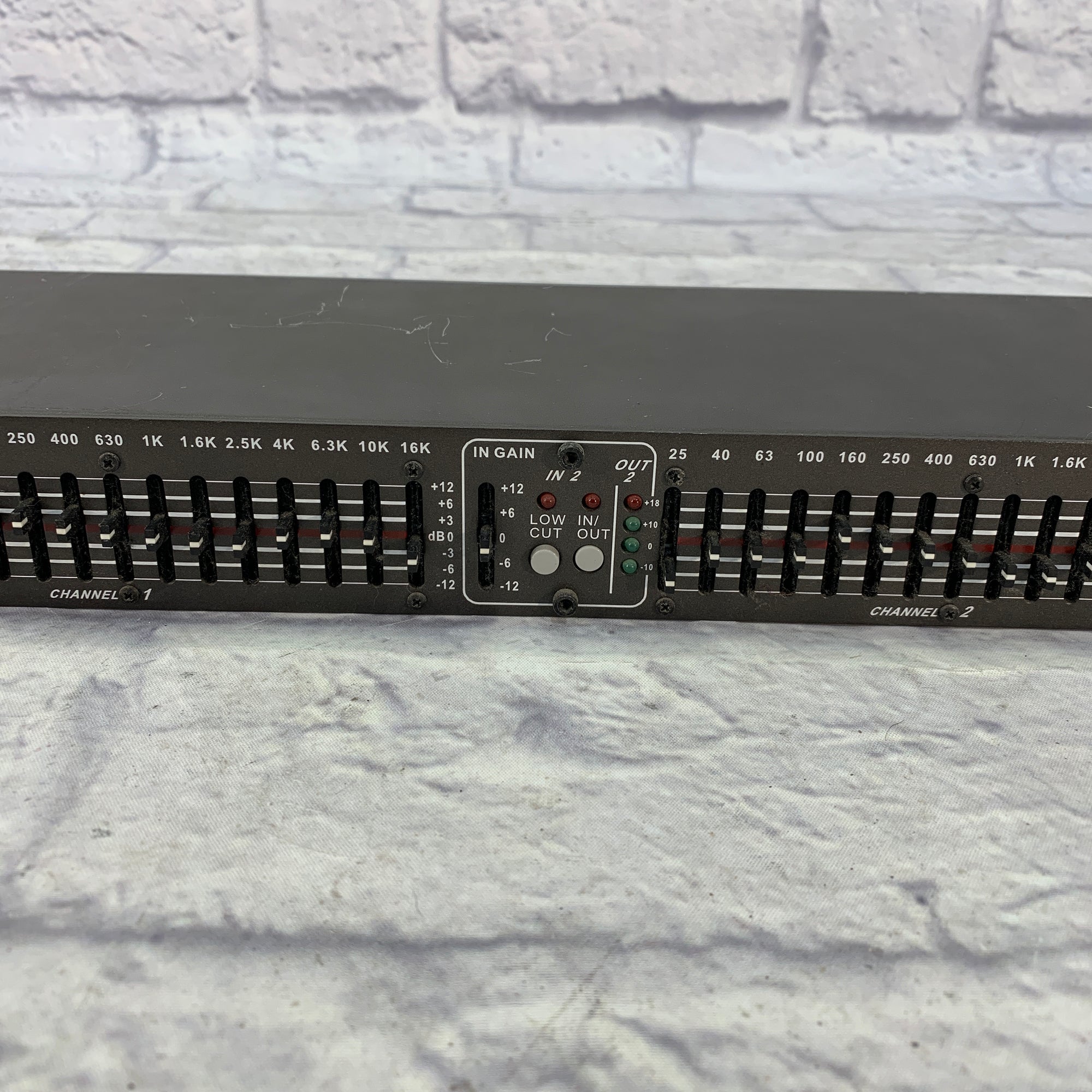 DOD SR 430 Qx Stereo Dual 15 band EQ Equalizer Rackmount XLR