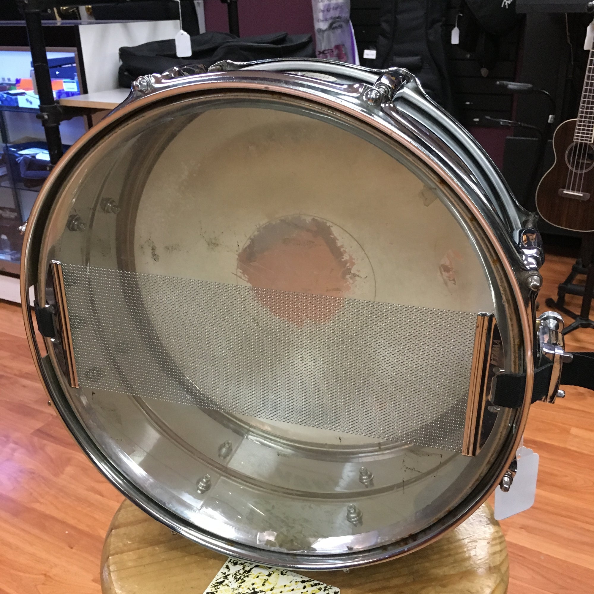 Pearl 14in Mirror Finish Steel Shell Snare Drum