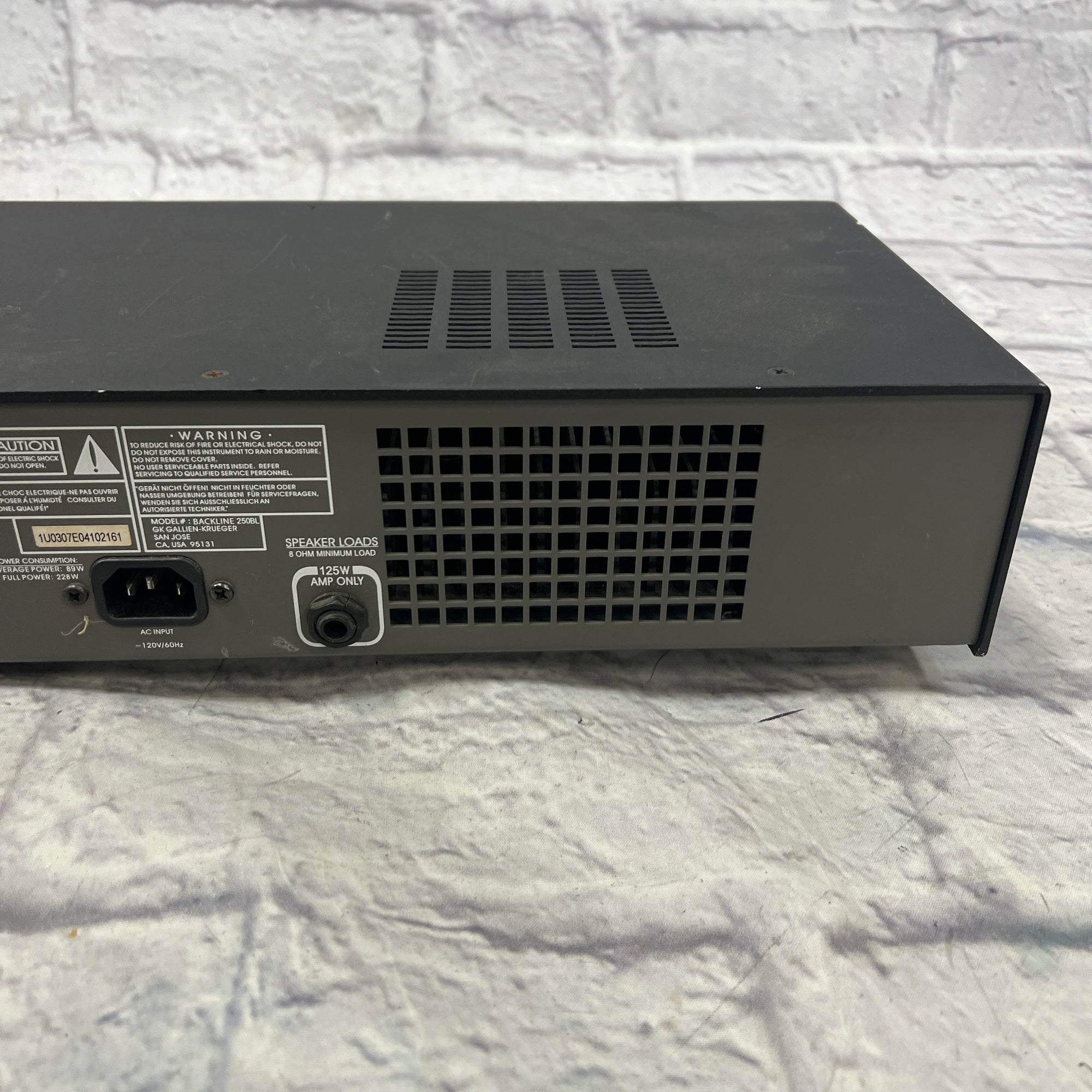 Gallien-Krueger Backline 250BL Bass Head