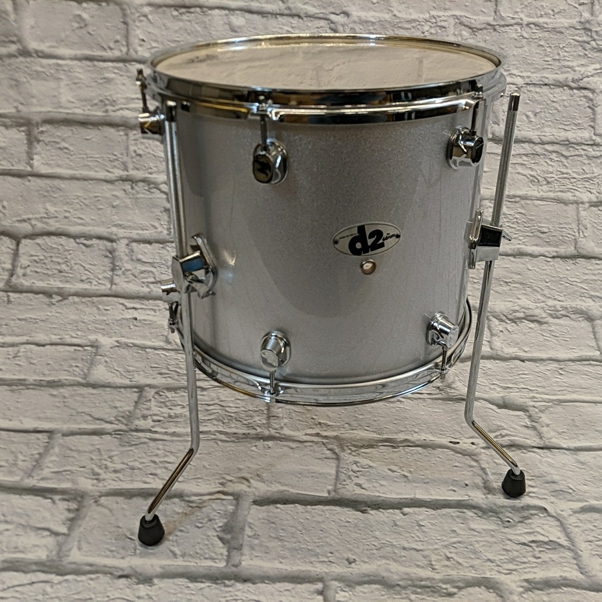 DDrum 14 x 12 Silver Sparkle Floor Tom