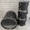 Stingray Percussion Black Fiberglass 4 Piece Drum Kit