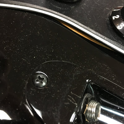 Unknown Black Strat Style Electric Guitar