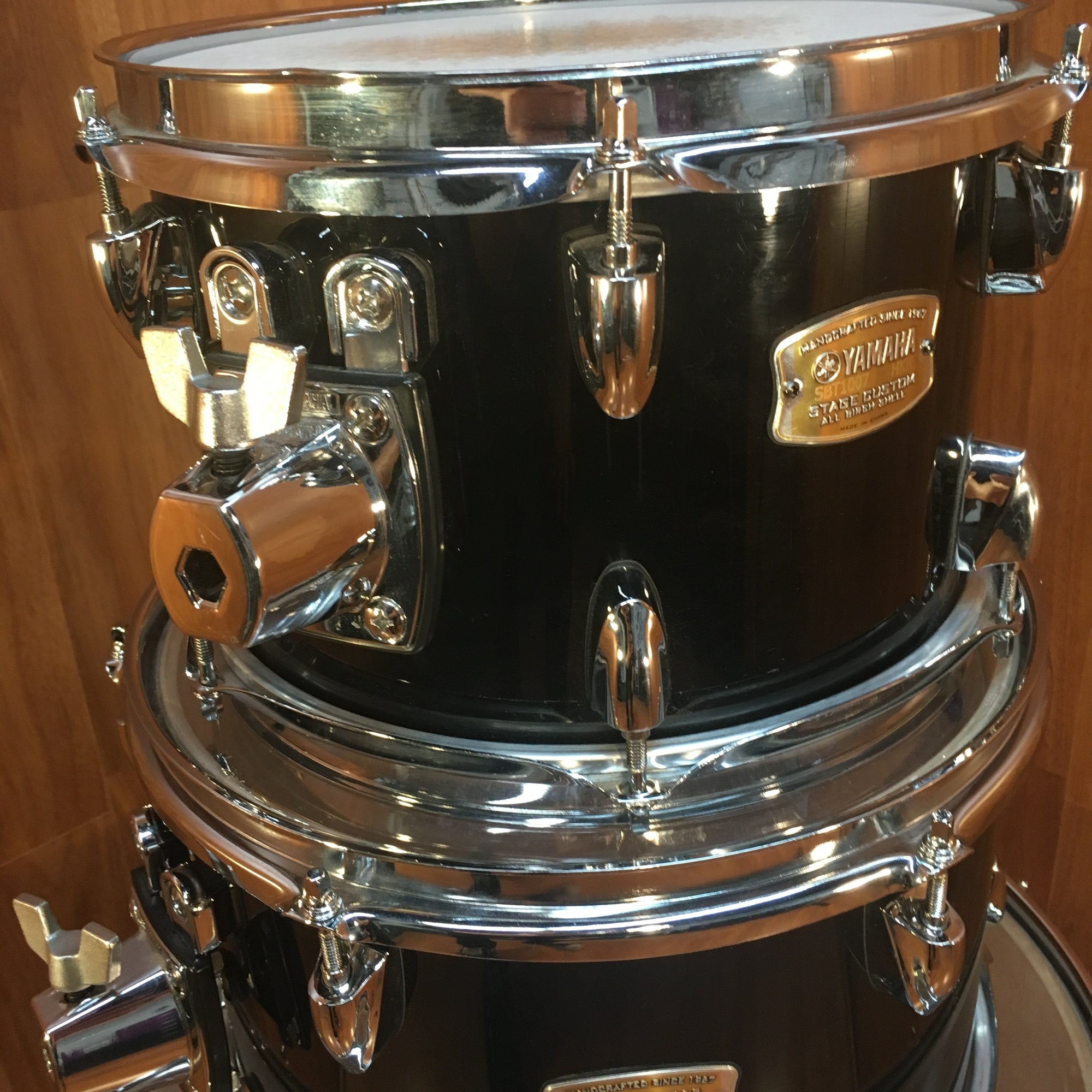 Yamaha Stage Custom Birch Black 3 piece Tom Set