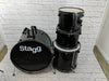 Stagg 5pc Drum Set with Cymbals and Hardware - Black