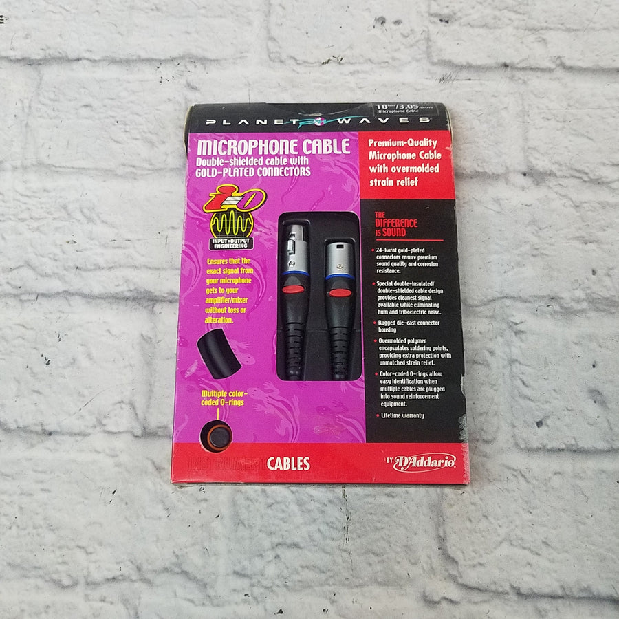 Planet Waves 10ft Double Shielded XLR Micro phone Cable