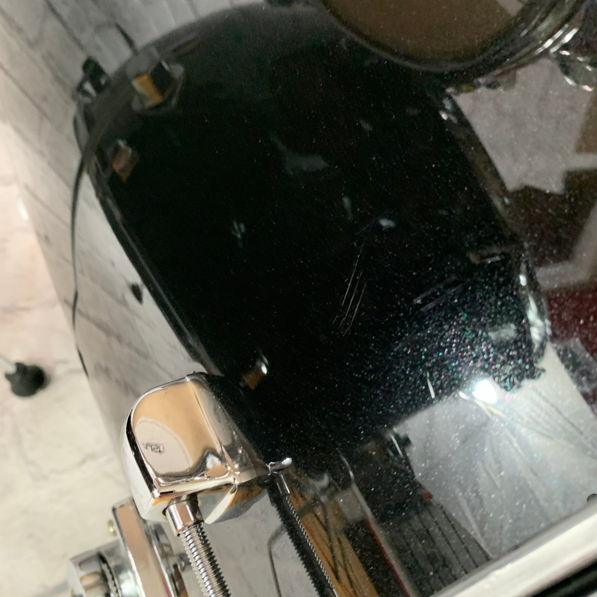 Crush Alpha 5 Piece Black Drum Kit